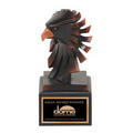 7" Modern Bronze Eagle Head